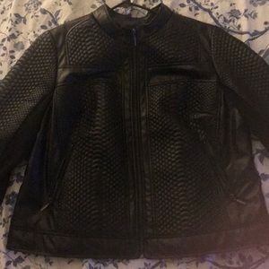 Faux leather jacket